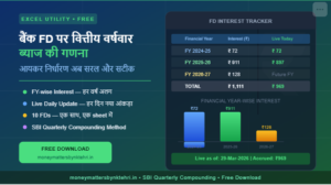 BANK FD FY WISE INTEREST AUTO CALCULATION EXCEL UTILITY